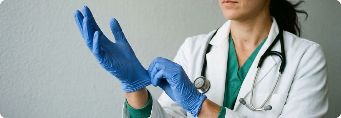 Врач уролог проводит диагностику простатита