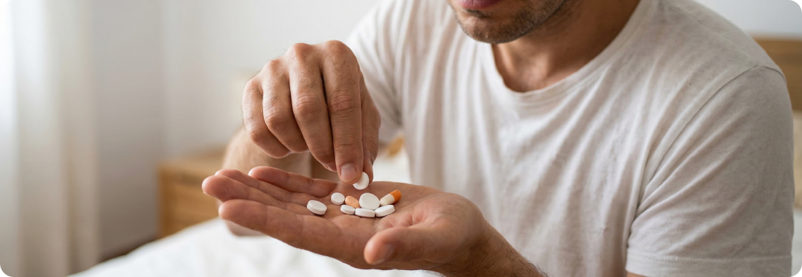 Врач консультирует пациента по модели простаты