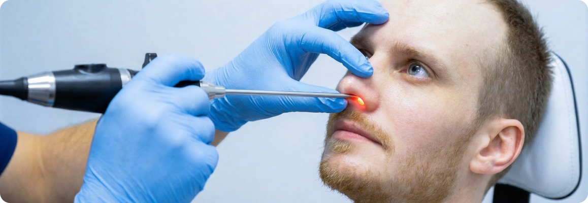 Диагностика синусита у врача