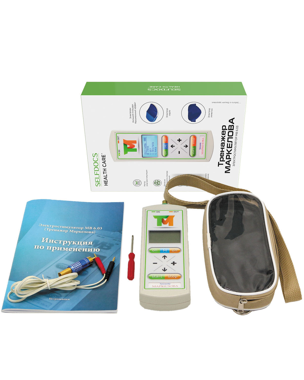 Электростимулятор Тренажер Маркелова с электродом «Колено» для суставов